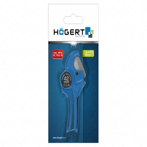 Csővágó fogó, PVC, PP, PE csövekhez, max: 42 mm-ig, 230 mm, HÖGERT HT1P606