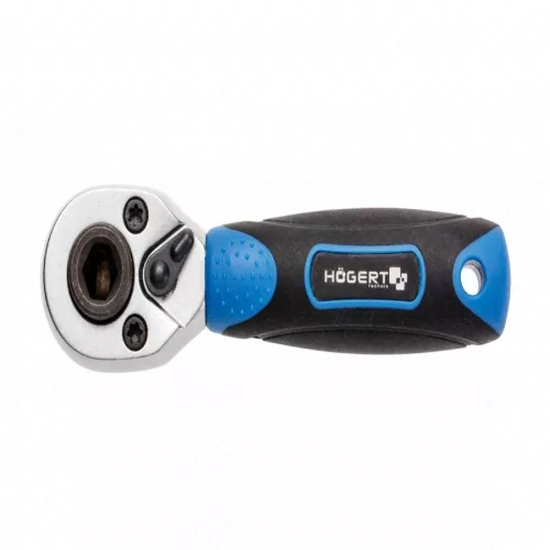 Racsnis hajtószár 1/4", 72 fogas racsni, mini, 25 év garancia, HÖGERT HT1R391