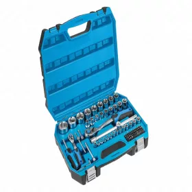   Dugókulcs készlet 1/2", 1/4", 89 részes, 25 év garancia, HÖGERT HT1R424