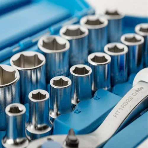 Dugókulcs készlet 1/2", 1/4", 89 részes, 25 év garancia, HÖGERT HT1R424