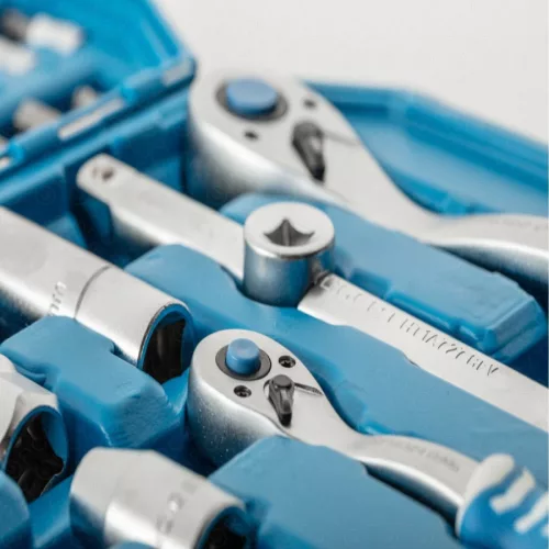 Dugókulcs és bitkészlet 1/2", 1/4", 5/16" bitfejek, 95 részes, 25 év garancia, HÖGERT HT1R426