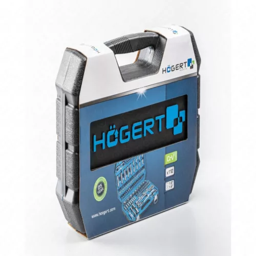 Dugókulcs és bitkészlet 1/2", 1/4", 112 részes, 25 év garancia, HÖGERT HT1R432