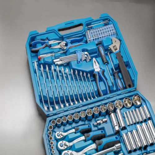 Szerszámkészlet 1/4",3/8",1/2",131 részes, 25 év garancia, HÖGERT HT1R439