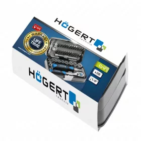   Dugókulcs és bitkészlet 1/4", 5,5-14 mm, 38 részes, Élettartam garancia, HÖGERT HT1R462