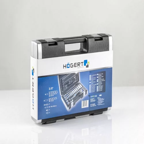 Dugókulcs készlet racsnis hajtószár 3/8", 36 részes, Élettartam garancia, HÖGERT HT1R465