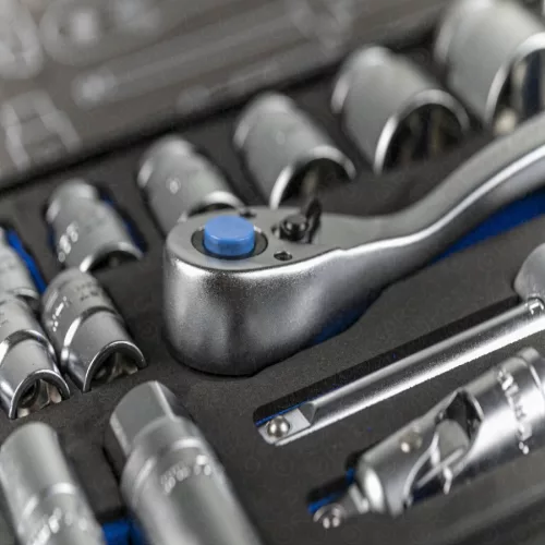 Dugókulcs készlet racsnis 1/2", 29 részes, 25 év garancia, HÖGERT HT1R480