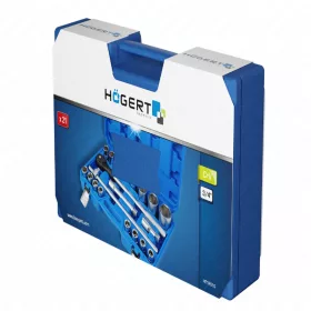   Dugókulcs készlet, 3/4", 21 részes, kofferben, HÖGERT HT1R510