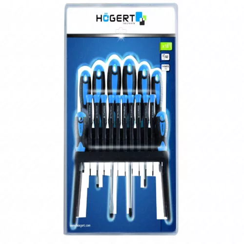 Csavarhúzó készlet, mágneses, 18 részes, HÖGERT HT1S098