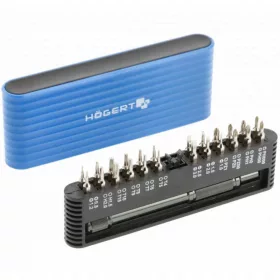   Bitkészlet, precíziós 25 részes, ( PH, PZ, SL, Torx, Hex, )  HÖGERT HT1S273