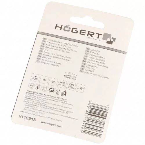 Bitfej, csillag, PZ2, 25 mm, 5db/csomag, HÖGERT HT1S315