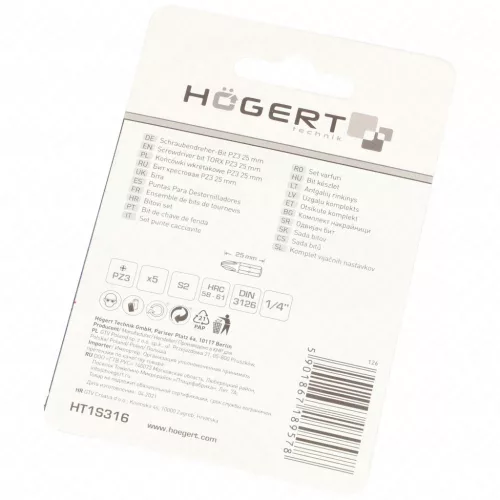 Bitfej, csillag, PZ3, 25 mm, 5db/csomag, HÖGERT HT1S316