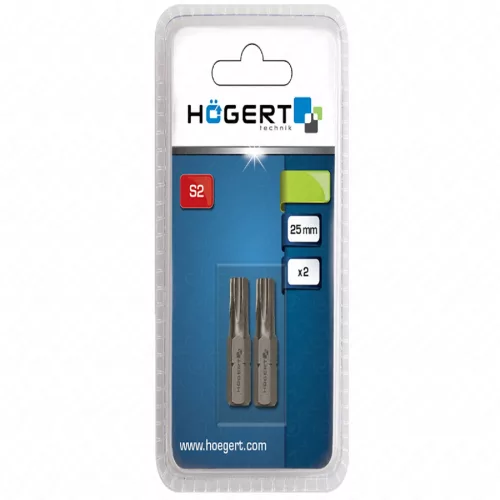 Bitfej, torx, T30, 25 mm, 2db/csomag , HÖGERT HT1S366
