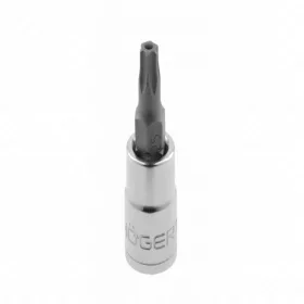   Dugókulcs, furatos TORX bitfej 1/4", TT20, HÖGERT HT1S676