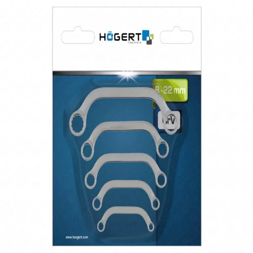 Indítókulcs / C-típusú csillagkulcs készlet 8-22 mm, 5 részes, HÖGERT HT1W599