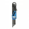 Imbuszkulcs készlet, 9 részes, TORX T10-T50, fekete, hosszú , HÖGERT HT1W816
