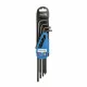 Imbuszkulcs készlet, 9 részes, TORX T10-T50, fekete, hosszú , HÖGERT HT1W816