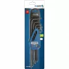 Imbuszkulcs készlet, 9 részes, TORX T10-T50, fekete, hosszú , HÖGERT HT1W816