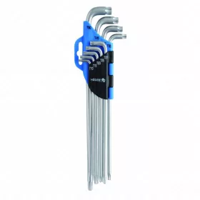   Imbuszkulcs készlet, 9 részes, TORX T10-T50 CrV, extra hosszú, HÖGERT HT1W818