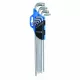Imbuszkulcs készlet, 9 részes, TORX T10-T50 CrV, extra hosszú, HÖGERT HT1W818