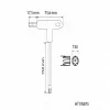 Torx furatos kulcs, TT40, nyeles, hosszított, HÖGERT HT1W875