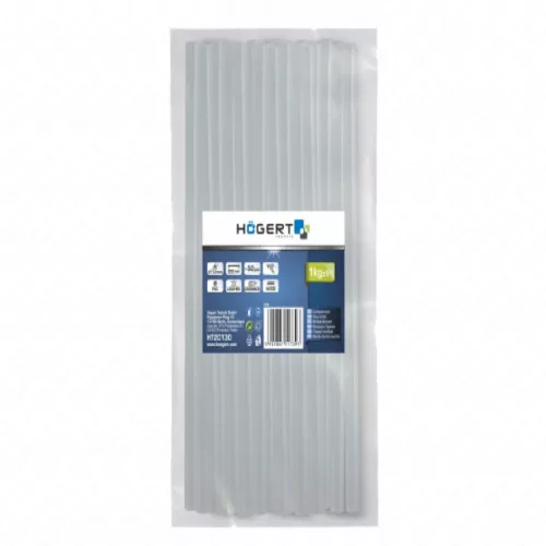 Ragasztórúd átlátszó 11x200 mm  1kg (kb 51-53 db), HÖGERT HT2C131