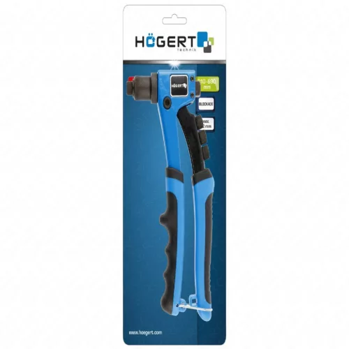 Popszegecs fogó, 215 mm, 2,4/32/4/4,8 mm fejekkel , HÖGERT HT2C152