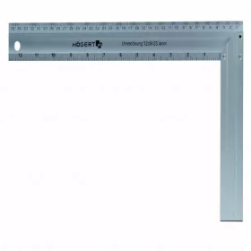   Derékszög, alumínium, 350  mm x 190  mm, kétoldalú , HÖGERT HT4M203