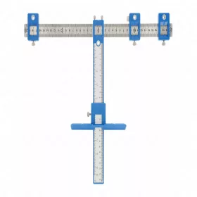   Állítható fúrósablon, max szélesség: 400 mm, alumínium, HÖGERT HT4M219