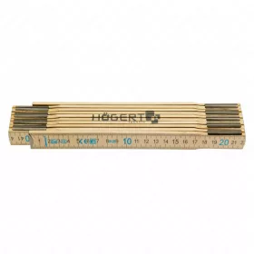Mérővessző, fa, 2 m, HÖGERT HT4M262