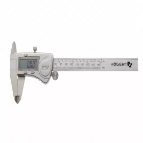   Digitális tolómérő, fém, IP54, LCD kiejlző, 150 mm, HÖGERT HT4M274