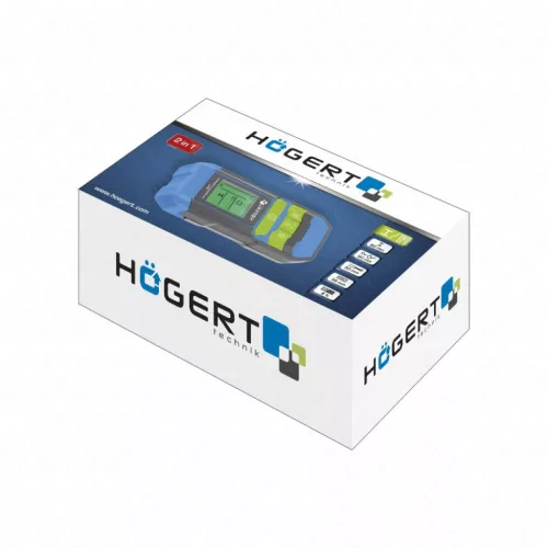 Digitális vezeték- és csőkereső detektor, nedvességmérővel, HÖGERT HT4M341