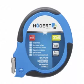  Acél mérőszalag, földmérő,  acél, nylon bevonat, 30m, HÖGERT HT4M473