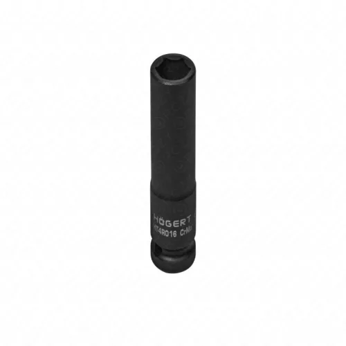 Dugókulcsfej ütvecsavarozóhoz, 1/2", hosszított, 16 mm, HÖGERT HT4R016