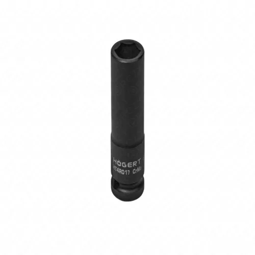 Dugókulcsfej ütvecsavarozóhoz, 1/2", hosszított, 17 mm, HÖGERT HT4R017
