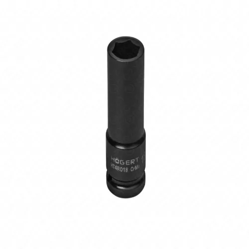 Dugókulcsfej ütvecsavarozóhoz, 1/2", hosszított, 18 mm, HÖGERT HT4R018