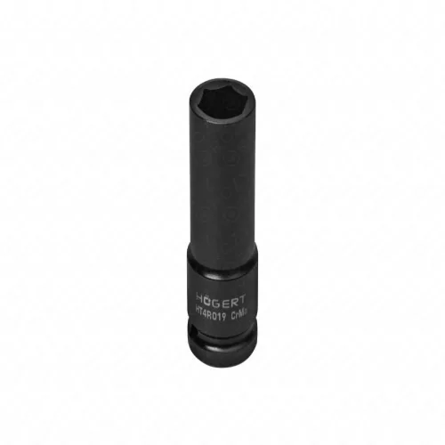 Dugókulcsfej ütvecsavarozóhoz, 1/2", hosszított, 19 mm, HÖGERT HT4R019