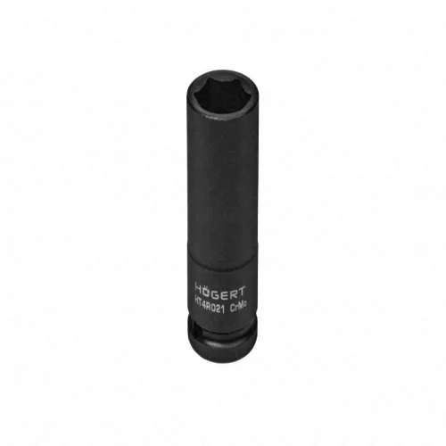 Dugókulcsfej ütvecsavarozóhoz, 1/2", hosszított, 21 mm, HÖGERT HT4R021