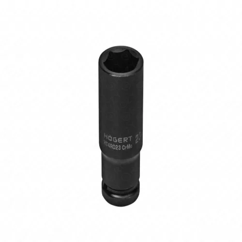 Dugókulcsfej ütvecsavarozóhoz, 1/2", hosszított, 23 mm, HÖGERT HT4R023