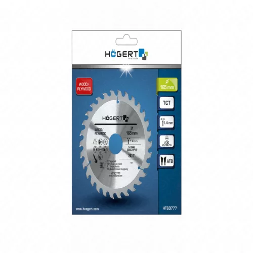 Körfűrészlap fához,  165x30 mm 30 fogas , HÖGERT HT6D777
