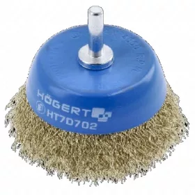 Fazékkefe csapos 50 mm, sárgaréz, 0.3 mm, HÖGERT HT7D701