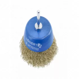 Fazékkefe csapos 75 mm, sárgaréz, 0.3 mm, HÖGERT HT7D702