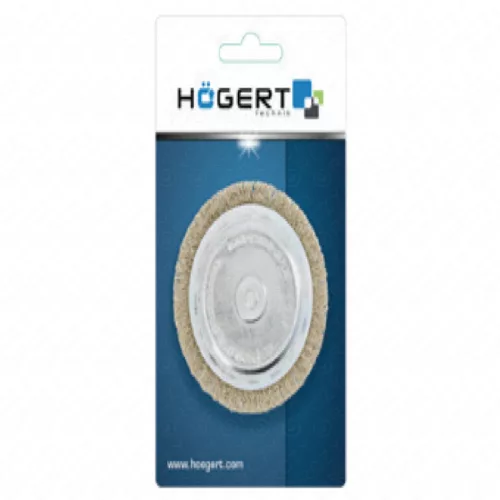Fazékkefe csapos 75 mm, sárgaréz, 0.3 mm, HÖGERT HT7D702