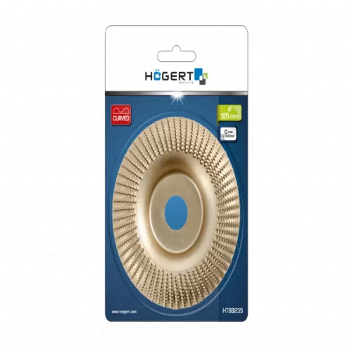 Faforgácsoló tárcsa 125mm, sarokcsiszolóba, gipszkartonhoz is, HÖGERT HT8B235