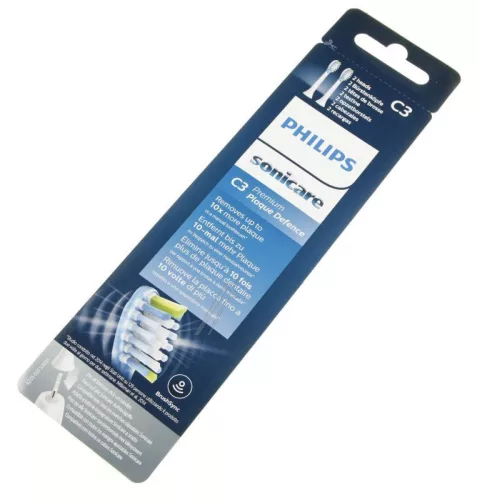 2 PACK C3 PREMIUM PLAQUE Fogkefe fej WHITE BH