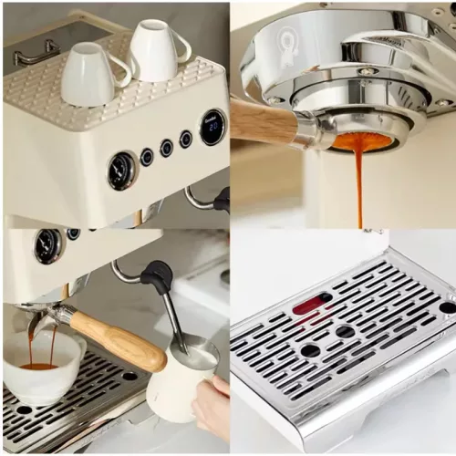 AVX Hero PRO eszpresszó kávégép - Fehér (PID, Dual Heating, 58mm)
