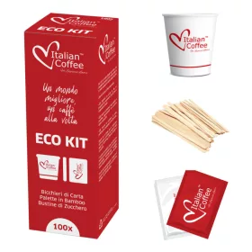   Italian Coffee ECO Kit kávékínáló készlet, 100 db-os (KITBPL_ECO)