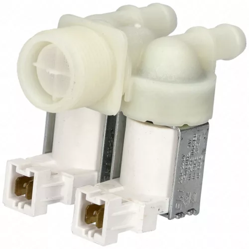 2 utas 12 mm 180° 220V Mágnesszelep (EKI) ZANUSSI mosógép