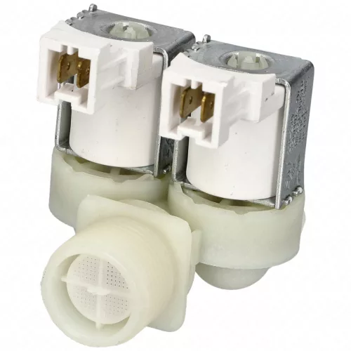 2 utas 12 mm 180° 220V Mágnesszelep (EKI) ZANUSSI mosógép