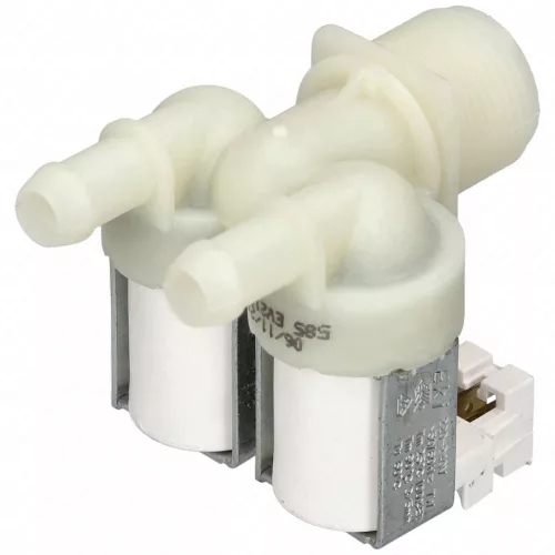 2 utas 12 mm 180° 220V Mágnesszelep (EKI) ZANUSSI mosógép