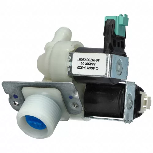 Whirlpool / Indesit Mágnesszelep - 2 utas, 180°, 12 mm - Mosógéphez (481228128468)